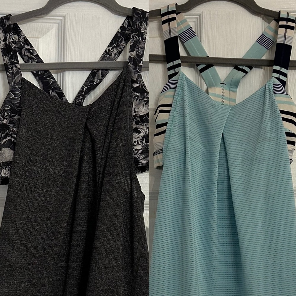 Lot 2 Lululemon Loose Tank Tops Built in Bra 4